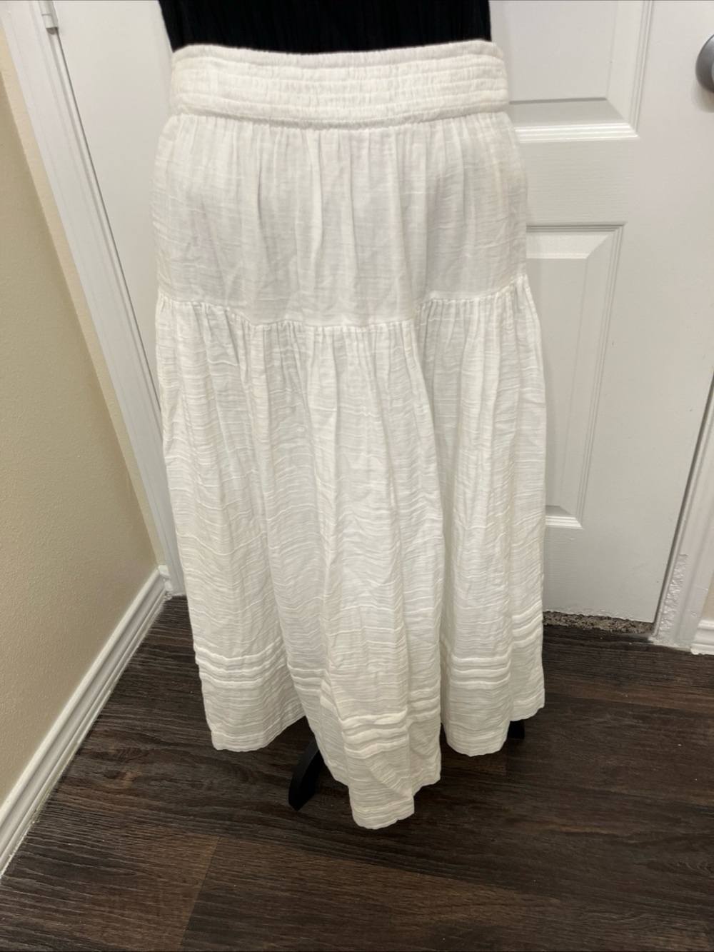 Anthropologie Inspired by ON 34Th Women's White Maxi Skirt Size Large NWOT Boho - Picture 10 of 11